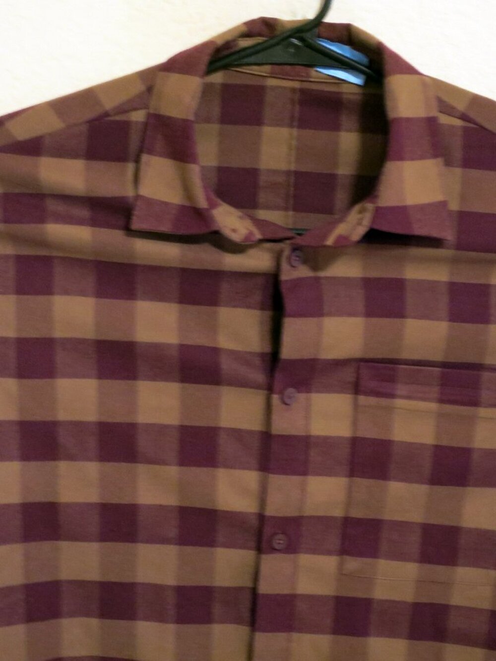 Lululemon Shirt Mens Medium Long Sleeve Button Maroon Brown Striped